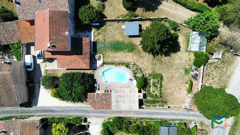 photo aerienne par drone d une propriete a mercurol veaunes dans la drome mathieu ferraton immobilier